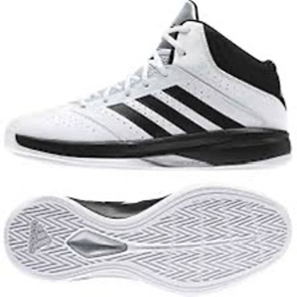 Adidas Isolation 2 basketball shoes white/ black sz 10 men’s athletic sporting